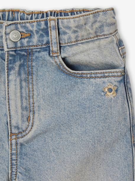 Jean fille large bleu moyen+denim black+denim brut+denim gris+stone - vertbaudet enfant 