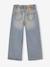 Jean fille large bleu moyen+denim black+denim brut+denim gris+stone - vertbaudet enfant 