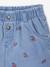 Baby denim short met madeliefborduursel double stone+stone - vertbaudet enfant 