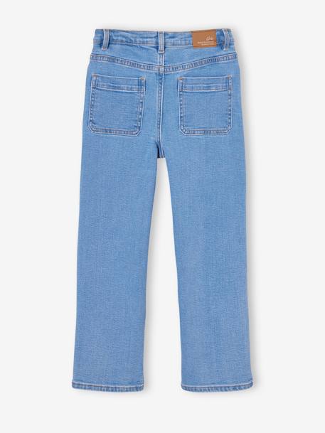 Jean fille évasé bleu moyen - vertbaudet enfant 