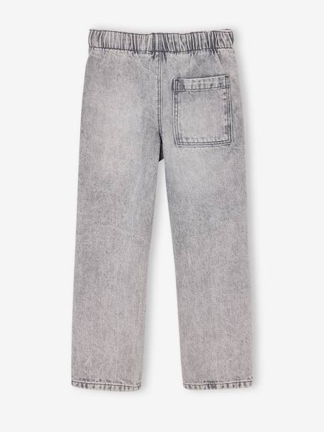 Jean garçon large facile à enfiler denim black+denim bleached+denim brut+gris+stone - vertbaudet enfant 