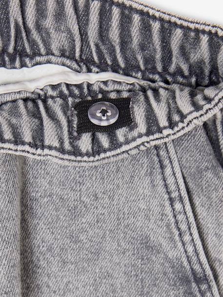 Jean garçon large facile à enfiler denim black+denim bleached+denim brut+gris+stone - vertbaudet enfant 