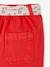 Wijde babybroek met strikceintuur rood - vertbaudet enfant 