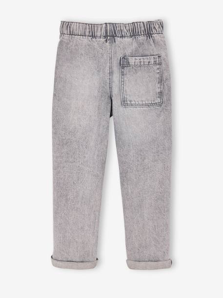 Jean garçon large facile à enfiler denim black+denim bleached+denim brut+gris+stone - vertbaudet enfant 