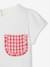 T-shirt poche fantaisie vichy bébé écru - vertbaudet enfant 