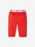 Pantalon large bébé avec ceinture à nouer rouge - vertbaudet enfant 