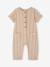 Gestreepte gebreide babyromper zandbeige - vertbaudet enfant 