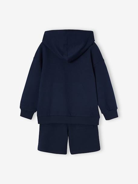 Ensemble Pokémon sweat à capuche + short marine - vertbaudet enfant 