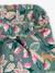 Driekwartmeisjesbroek voor meisjes met bloemenprint marineblauw+rood+smaragdgroen - vertbaudet enfant 