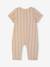 Gestreepte gebreide babyromper zandbeige - vertbaudet enfant 