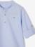 Chemise col Mao personnalisable blanc+bleu ardoise+bleu ciel+vert sauge - vertbaudet enfant 
