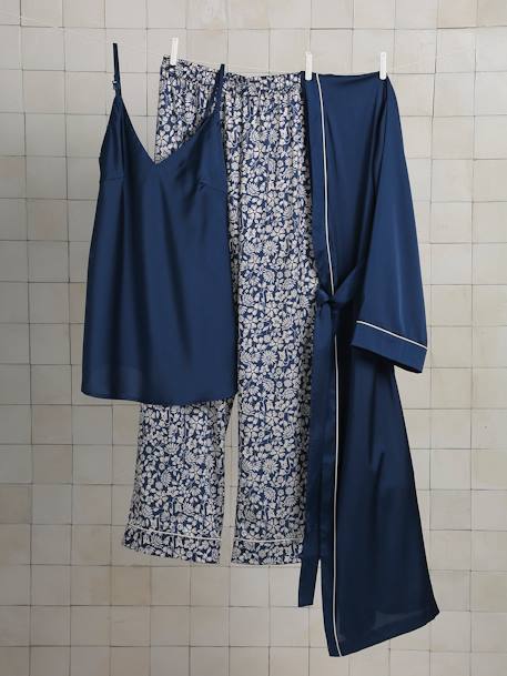 3-delige homewear set Before and After marineblauw - vertbaudet enfant 