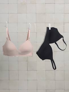 -2 soutiens-gorge d'allaitement sans armatures viscose de bambou