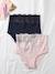 Lot de 2 culottes de grossesse taille haute crêpe et dentelle marine - vertbaudet enfant 