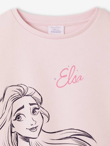 Sweat Disney La Reine des Neiges lilas poudré - vertbaudet enfant 