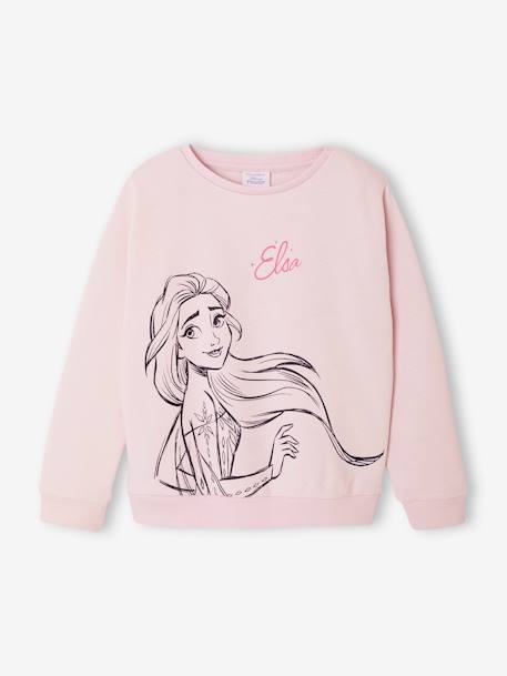 Mädchen Sweatshirt Disney DIE EISKÖNIGIN lila (poederkleur) - vertbaudet enfant 