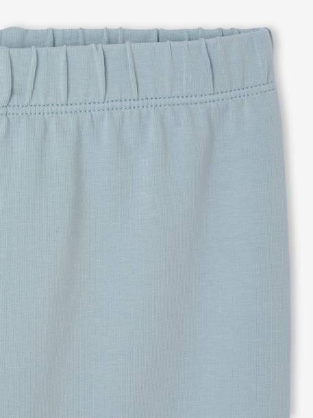 Lot de 2 leggings fille Basics anthracite+gris chiné+noir+lot gris anthracite + bleu mar - vertbaudet enfant 