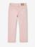 Slim fit medium MorphologiK meisjesbroek antraciet+roze (poederkleur) - vertbaudet enfant 