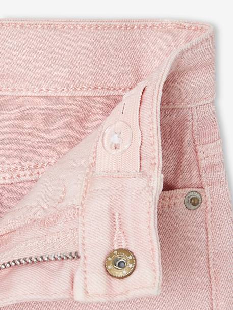 Pantalon fille slim morphologique medium anthracite+rose poudré - vertbaudet enfant 