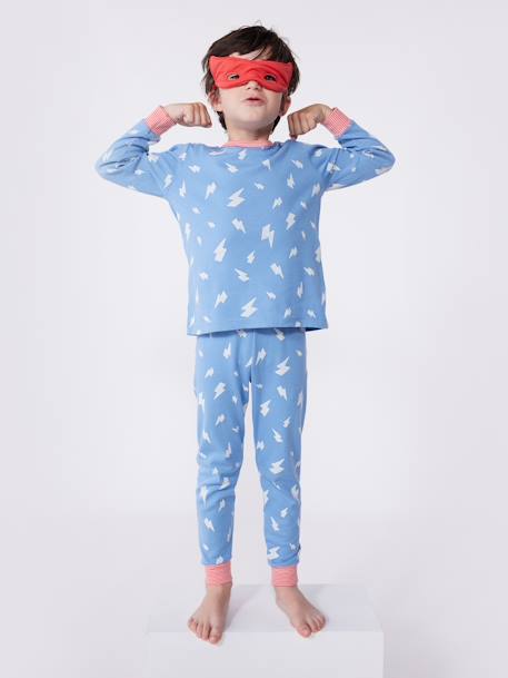 Pyjama verkleedkostuum superheld/superheldin unisex PETIT BATEAU blauw - vertbaudet enfant 