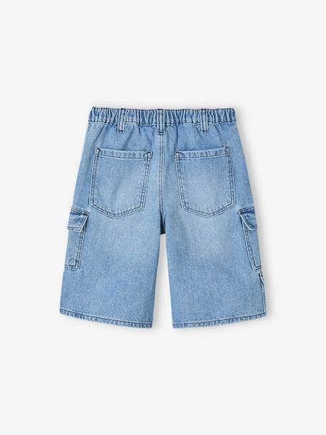 Bermuda skateur denim bleached - vertbaudet enfant 