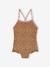 Maillot de bain fille 1 pièce beige+rose pâle - vertbaudet enfant 