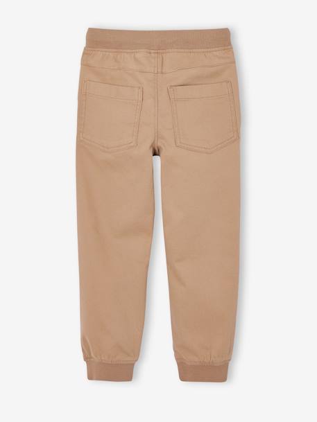 Pantalon garçon jogger facile à enfiler anthracite+bleu grisé+caramel - vertbaudet enfant 
