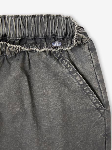 Bermuda battle effet délavé garçon anthracite - vertbaudet enfant 