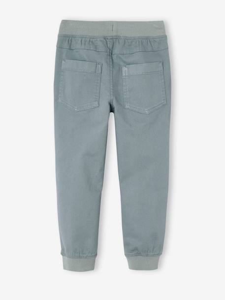 Pantalon garçon jogger facile à enfiler anthracite+bleu grisé+caramel - vertbaudet enfant 