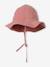 Chapeau en broderie anglaise bébé fille écru+vert sauge+vieux rose - vertbaudet enfant 