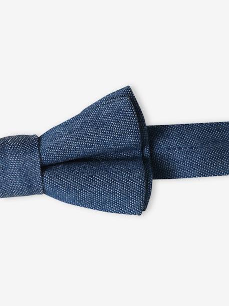 Effen vlinderdas jongens marineblauw+saliegroen+stone - vertbaudet enfant 