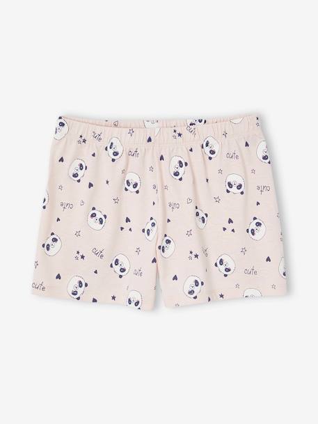 Set van 3 panda pyjamabroeken voor meisjes lichtroze - vertbaudet enfant 