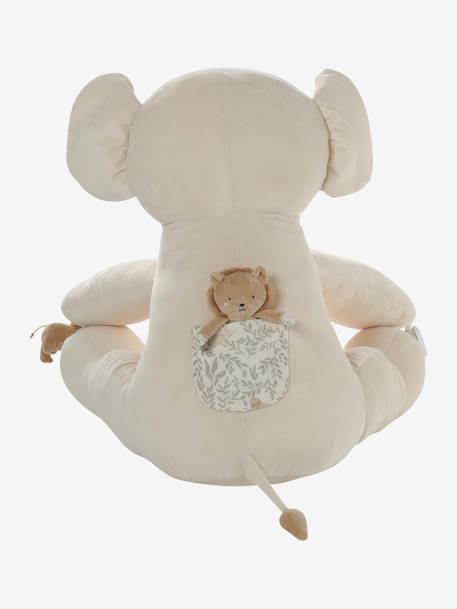 Grande peluche éléphant d'activités BABYLON beige - vertbaudet enfant 