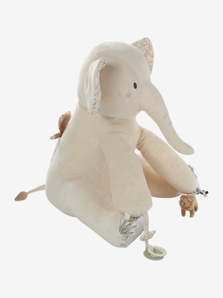 Grote activiteitenknuffel olifant BABYLON beige - vertbaudet enfant 