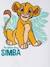 Badpakset Simba T-shirt met UV-bescherming + zwembroek Disney® LEEUWENKONING hemelsblauw - vertbaudet enfant 