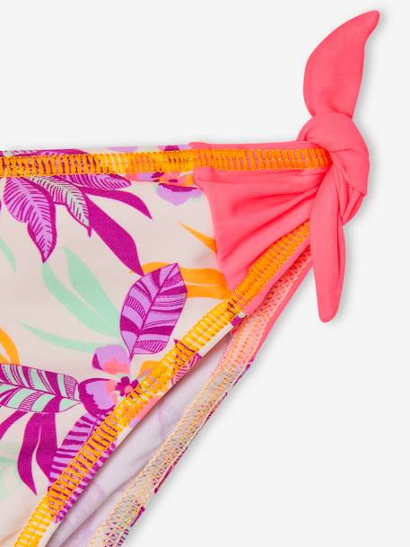 Ensemble de bain fille T-shirt anti-UV + culotte écru - vertbaudet enfant 