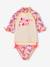 Ensemble de bain fille T-shirt anti-UV + culotte écru - vertbaudet enfant 