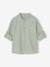 Chemise col Mao personnalisable blanc+bleu ardoise+bleu ciel+vert sauge - vertbaudet enfant 