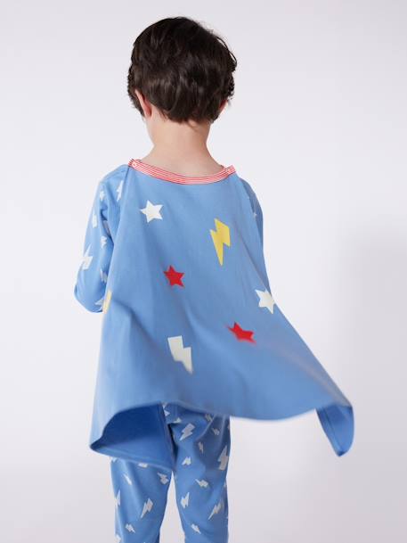 Pyjama verkleedkostuum superheld/superheldin unisex PETIT BATEAU blauw - vertbaudet enfant 