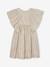 Robe de fête lamée effet plissé fille manches papillon or - vertbaudet enfant 