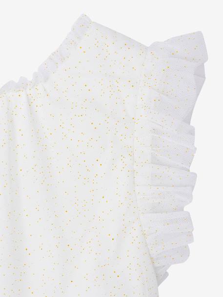 Tulle-jurk voor meisjes wit - vertbaudet enfant 