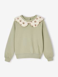 -Sweat col fantaisie imprimé fille