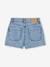 Short en jean effet usé fille bleu moyen+vanille - vertbaudet enfant 