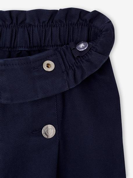 Pantalon fille large à pont marine+rouge - vertbaudet enfant 