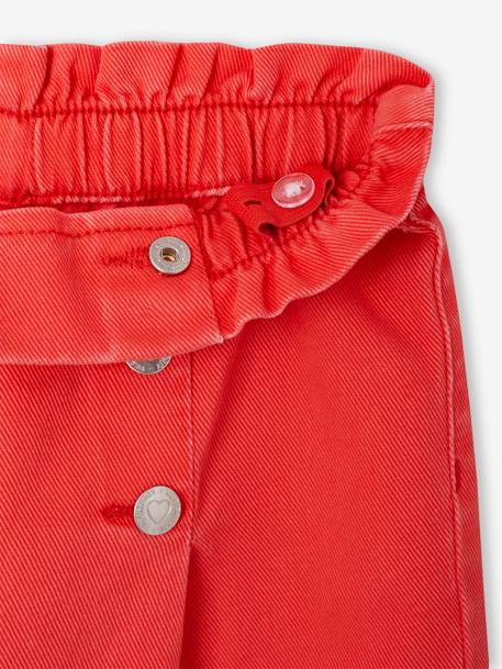 Pantalon fille large à pont marine+rouge - vertbaudet enfant 