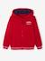 Sweat garçon zippé à capuche sport marine+rouge - vertbaudet enfant 