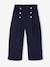 Pantalon fille large à pont marine+rouge - vertbaudet enfant 
