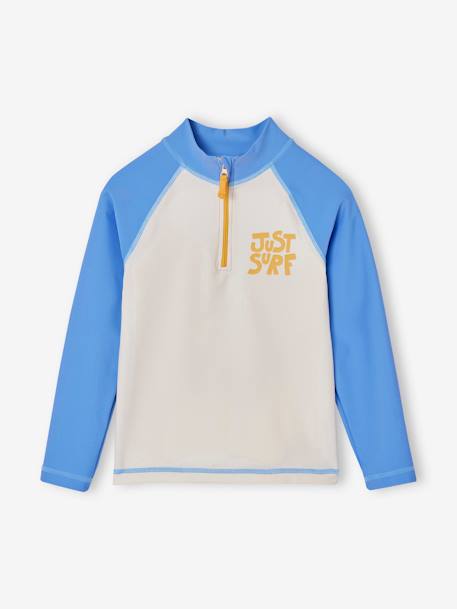 Badpakset voor jongens T-shirt met UV-bescherming + shorty blauw - vertbaudet enfant 