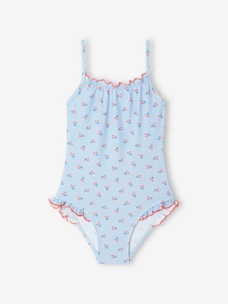 Badpak voor meisjes hemelsblauw - vertbaudet enfant 