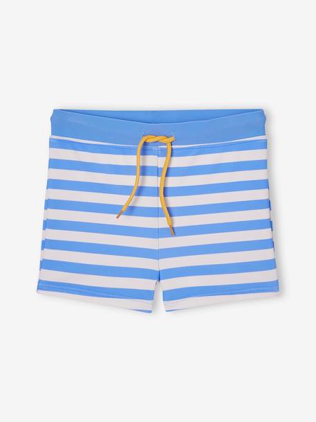 Badpakset voor jongens T-shirt met UV-bescherming + shorty blauw - vertbaudet enfant 